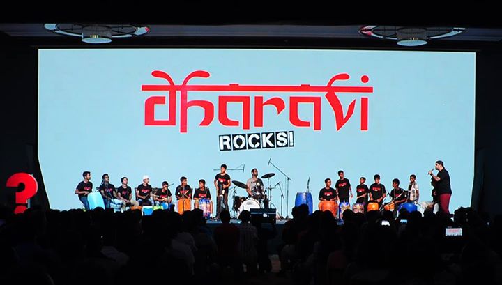 Dharavi Rocks on stage