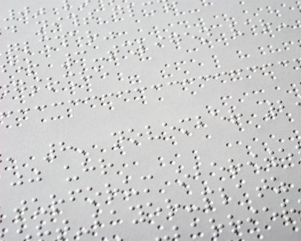 Reading A Braille Magazine