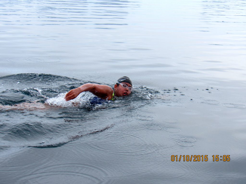Bhakti Sharma swimming